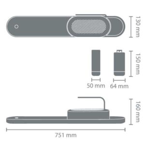 לויזון מרקט,סט SinkStyle  דיספנסר וסקוויזר לסבון, אורגנייזר שחור מינרלי ומשטח לייבוש כלים נירוסטה  ברבנטיה  Brabantia,105