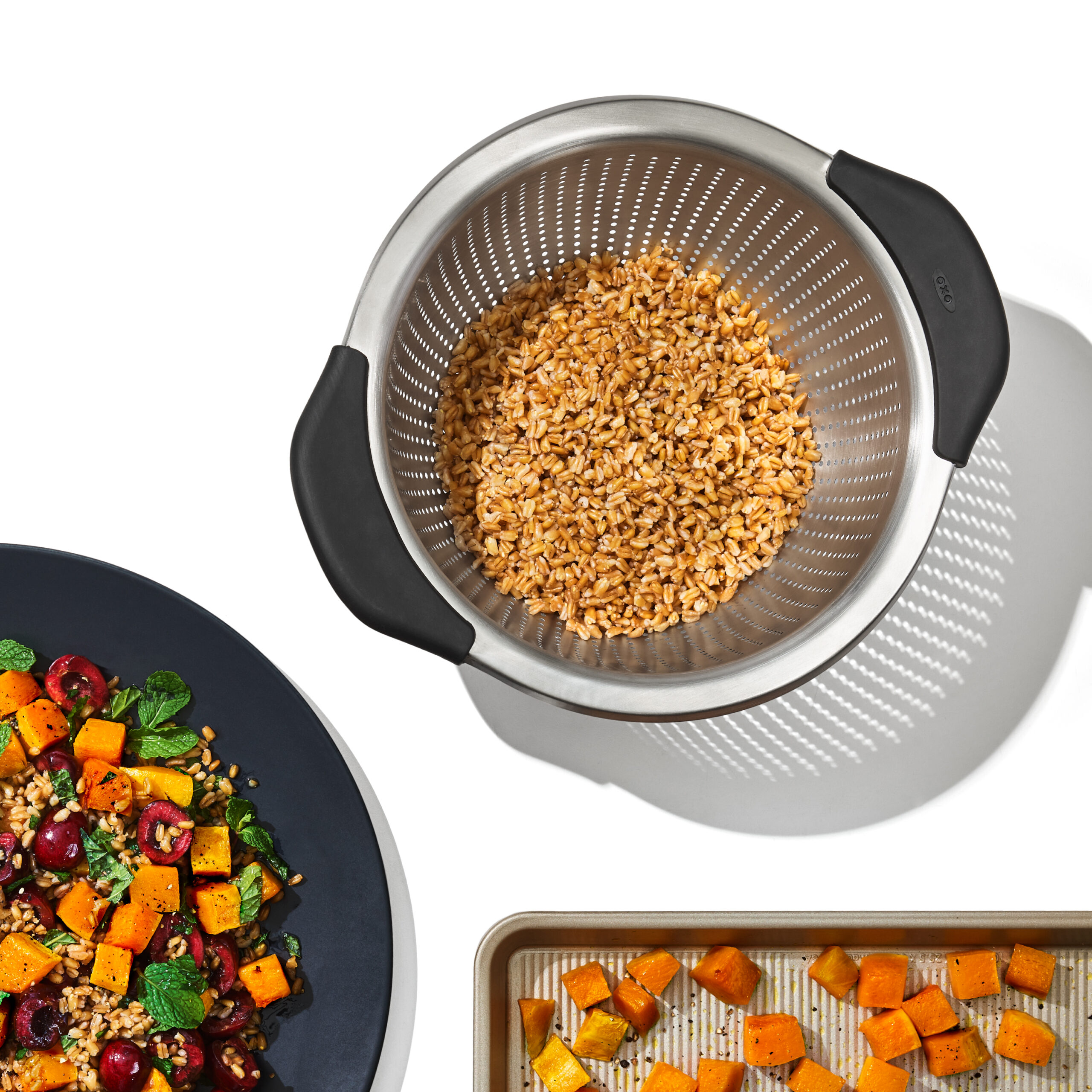 לויזון מרקט,מסננת נירוסטה 3 ליטר OXO, לויזון מרקט,מסננת נירוסטה 3 ליטר OXO,