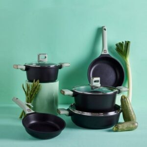 לויזון מרקט,סט סירים 10 חלקים - CHARM ידיות "אפקט העור" מנטה Food appeal פוד אפיל,91