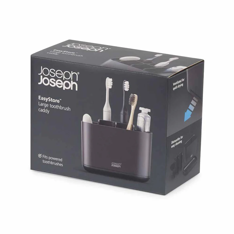 לויזון מרקט,מעמד מברשת שיניים EasyStore L שחור JOSEPH JOSEPH ג'וזף ג'וזף, לויזון מרקט,מעמד מברשת שיניים EasyStore L שחור JOSEPH JOSEPH ג'וזף ג'וזף,