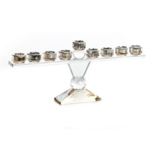 לויזון מרקט,חנוכיה קריסטל GENESIS קנים ענבר,66