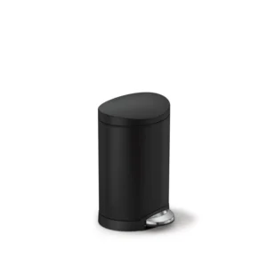 לויזון מרקט,פח דוושה חצי עגול, שחור 6 ליטר סימפלהיומן Simplehuman,106