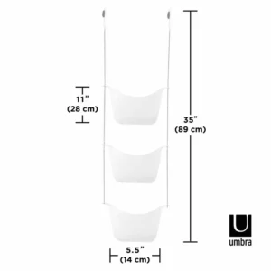 לויזון מרקט,מתלה אמבטיה לתליה 3 סלסאות לבן UMBRA,125 לויזון מרקט,מתלה אמבטיה לתליה 3 סלסאות לבן UMBRA,125