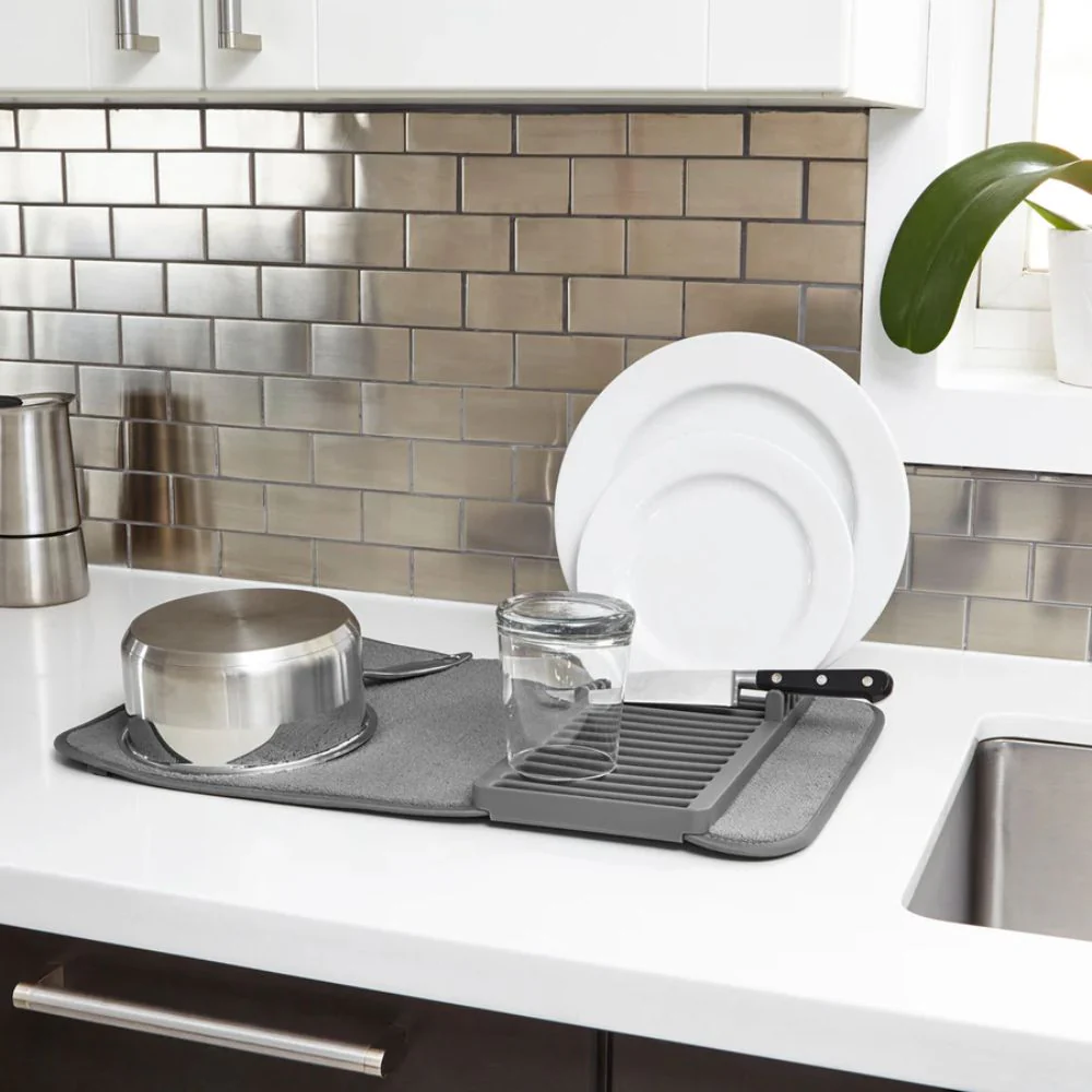 לויזון מרקט,משטח יבוש כלים Udry קטן אפור UMBRA אומברה, לויזון מרקט,משטח יבוש כלים Udry קטן אפור UMBRA אומברה,