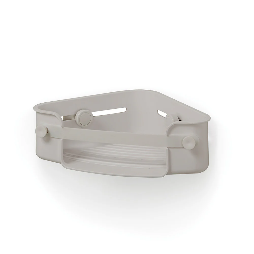 לויזון מרקט,מדף אמבטיה פינתי Flex Gel אפור אומברה UMBRA, לויזון מרקט,מדף אמבטיה פינתי Flex Gel אפור אומברה UMBRA,