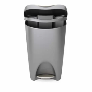 לויזון מרקט,פח עם רגלית דריכה, 50 ליטר BRIM אפור UMBRA,