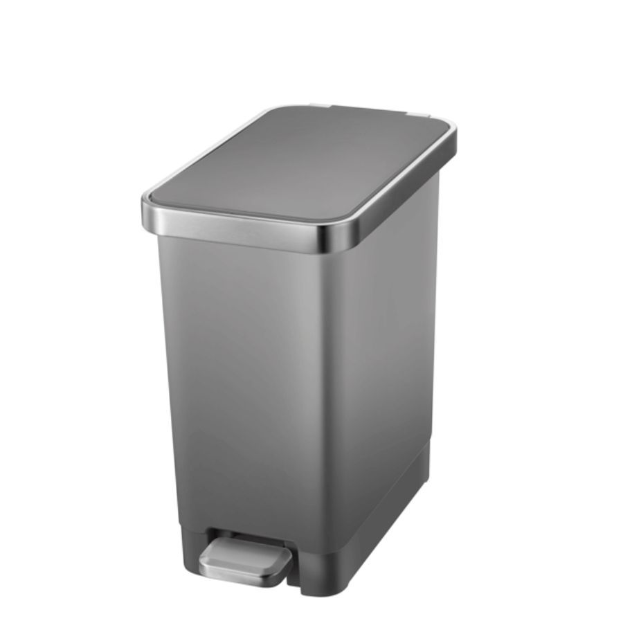 לויזון מרקט,פח אשפה 10 ליטר HANNA אפור מט מבית EKO, לויזון מרקט,פח אשפה 10 ליטר HANNA אפור מט מבית EKO,