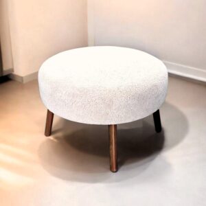 לויזון מרקט,הדום עגול בוקלה שמנת רגלי עץ אגוז,41