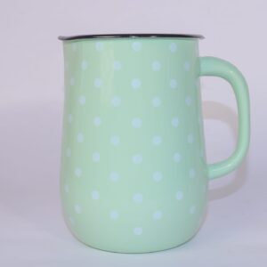 לויזון מרקט,קנקן אמייל שתייה קרה 2.5 ליטר ירוק נקודות,379