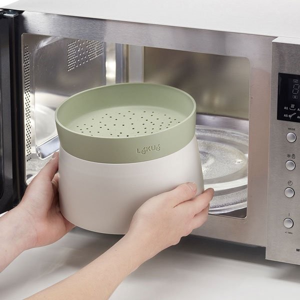 לויזון מרקט,כלי בישול קינואה ואורז במיקרוגל Lekue מבית Brabantia, לויזון מרקט,כלי בישול קינואה ואורז במיקרוגל Lekue מבית Brabantia,