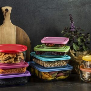 לויזון מרקט,סט קופסאות אחסון זכוכית 9 חלקים COOK & STORE,