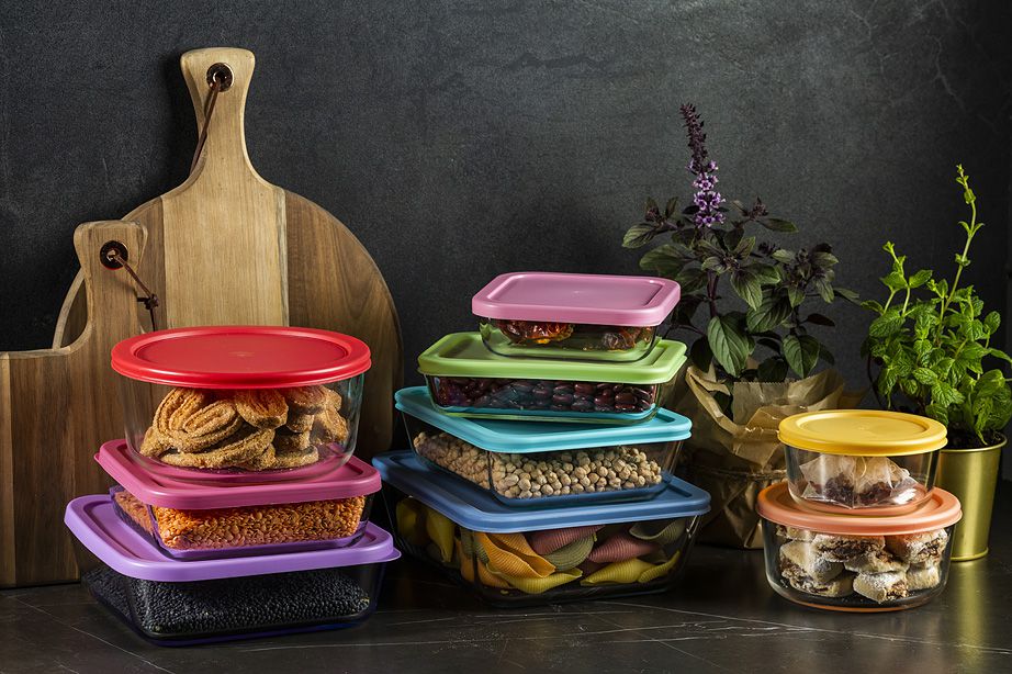 לויזון מרקט,סט קופסאות אחסון זכוכית 9 חלקים COOK & STORE, לויזון מרקט,סט קופסאות אחסון זכוכית 9 חלקים COOK & STORE,