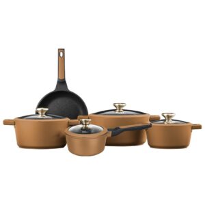 לויזון מרקט,סט סירים 9 חלקים - BLACKBERRY SPICES COLLECTION צבע ג'ינג'ר מבית פוד אפיל FOOD APPEAL,