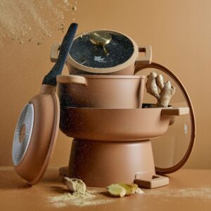 לויזון מרקט,סט סירים 3 חלקים - BLACKBERRY SPICES COLLECTION צבע ג'ינג'ר מבית פוד אפיל  Food Appeal,91