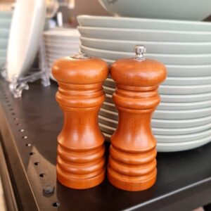 לויזון מרקט,WAS GERMANY זוג מטחנות מלח פלפל 13 ס"מ עץ מייפל,406