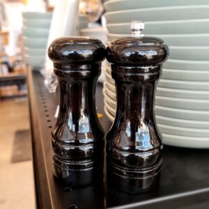 לויזון מרקט,WAS GERMANY זוג מטחנות מלח פלפל 13 ס"מ עץ כהה,406