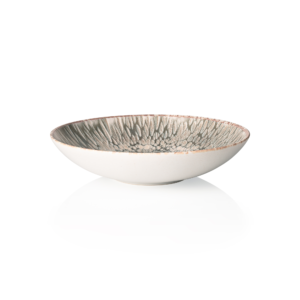 לויזון מרקט,צלחת עמוקה 22 ס"מ פורצלן 1 ליטר ROCKZZERO IRIS,406