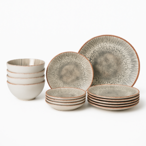 לויזון מרקט,סט צלחות 18 חלקים ROCKZZERO IRIS,30