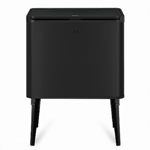 לויזון מרקט,פח אשפה על רגלים 30 ליטר POSE שחור מט מבית EKO,63