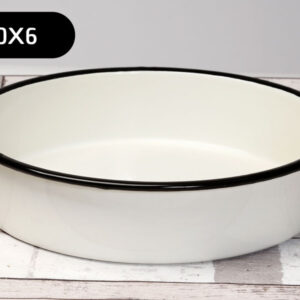 לויזון מרקט,תבנית עגולה אמייל שמנת,379