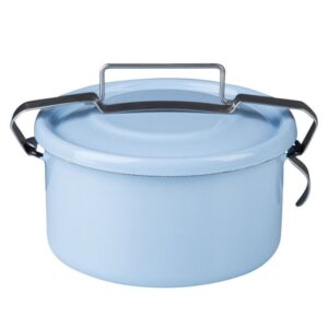 לויזון מרקט,סיר קטן אמייל TO GO עם מכסה הרמטי 1 ליטר תכלת RIESS,379