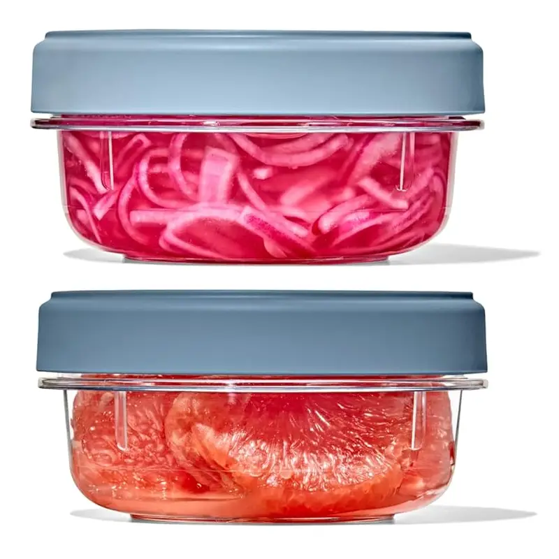 לויזון מרקט,סט 2 קופסאות אחסון מזון בנפח 355 מ”ל סדרת TWIST & STACK מבית OXO, לויזון מרקט,סט 2 קופסאות אחסון מזון בנפח 355 מ”ל סדרת TWIST & STACK מבית OXO,