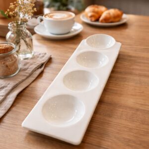 לויזון מרקט,צלחת פורצלן להגשת מטבלים,30