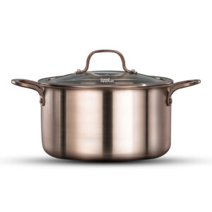 לויזון מרקט,סיר 24 ס"מ 5 ליטר בגימור רוז גולד CROWN פוד אפיל FOOD APPEAL,26