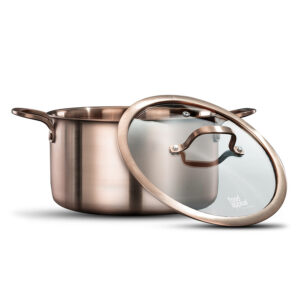 לויזון מרקט,סיר 24 ס"מ 5 ליטר בגימור רוז גולד CROWN פוד אפיל FOOD APPEAL,26