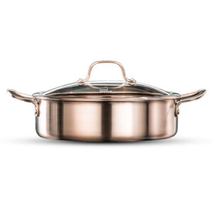 לויזון מרקט,סוטז' נירוסטה בגימור רוז גולד 28 ס"מ CROWN פוד אפיל FOOD APPEAL,26