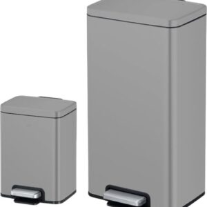 לויזון מרקט,סט 2 פחי אשפה בנפח 30 ליטר ו-6 ליטר Eko Madison אפור מט,63