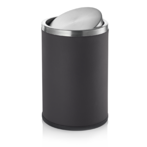 לויזון מרקט,פח 9 ליטר כיסוי עור סינתטי חום כהה WAS GERMANY,