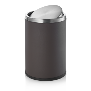 לויזון מרקט,פח 9 ליטר כיסוי עור סינתטי חום בהיר WAS GERMANY,