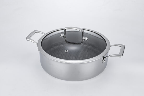 לויזון מרקט,סוטז' נירוסטה 30 ס"מ 6 ליטר עם ציפוי סדרת TRIO 3 ply סולתם SOLTAM, לויזון מרקט,סוטז' נירוסטה 30 ס"מ 6 ליטר עם ציפוי סדרת TRIO 3 ply סולתם SOLTAM,