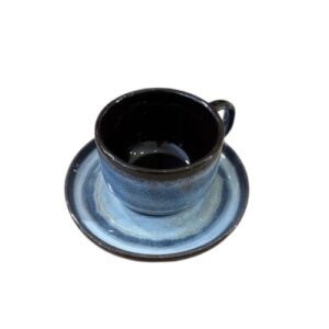 לויזון מרקט,סט ספלי תה + תחתית Smoky Blue,685